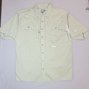 Drake Men's Waterfowl Wingshooter Shirt Size Small Light Green Plaid
